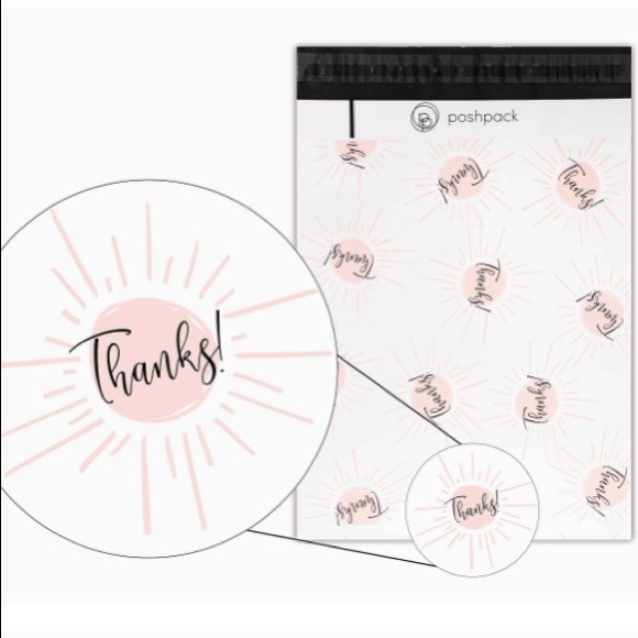 📦3/$20 mix + match📦 10 POLY MAILERS thank you dots - 10”x13” + FREE stickers - Picture 3 of 8